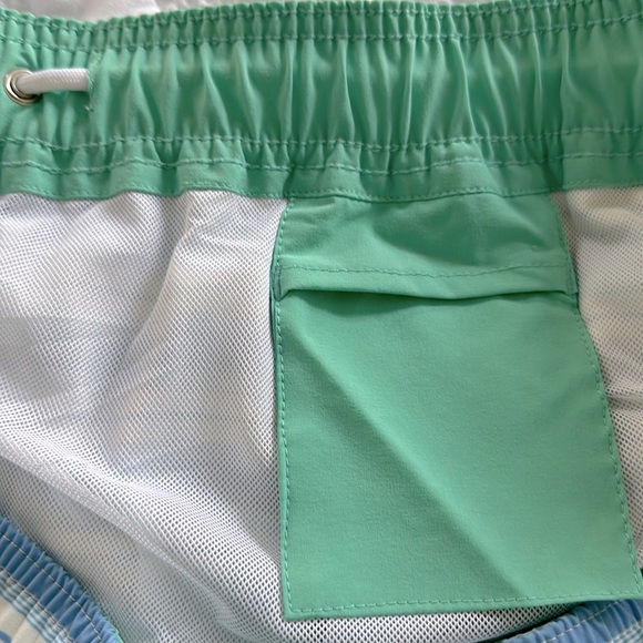 Men’s Bonobos Riviera Blue Striped Swim Trunks Drawstring Size 2XL XXL - Picture 5 of 5